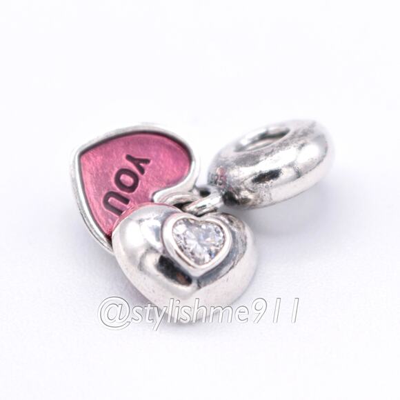 Authentic PANDORA You and Me Dangle - 791244CZ - Picture 12 of 13
